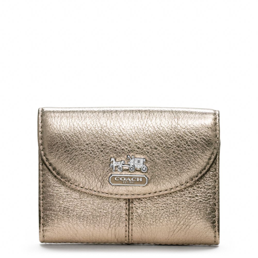 metallic coach wallets