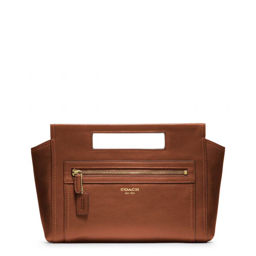 LEGACY LEATHER BASKET CLUTCH