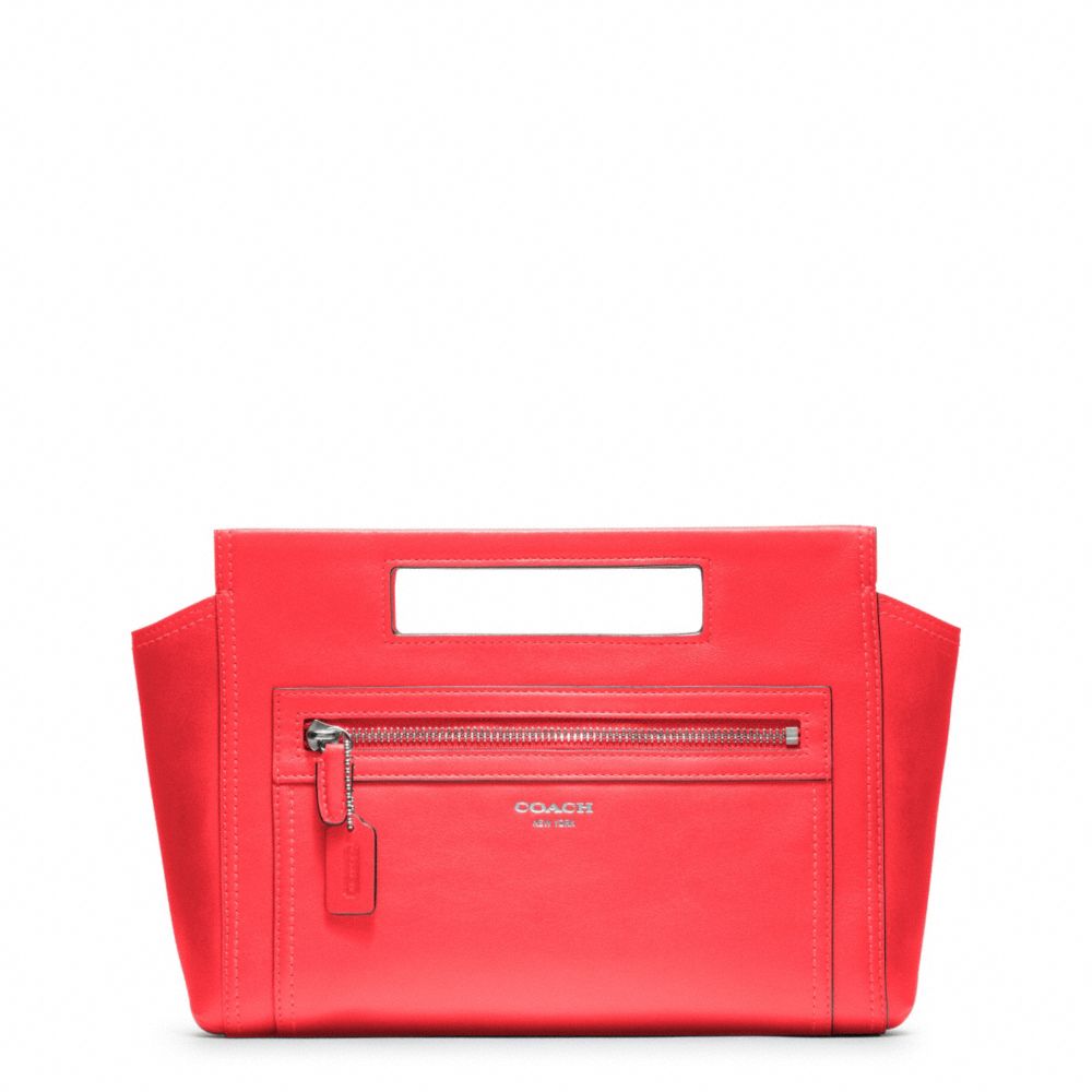 LEGACY LEATHER BASKET CLUTCH