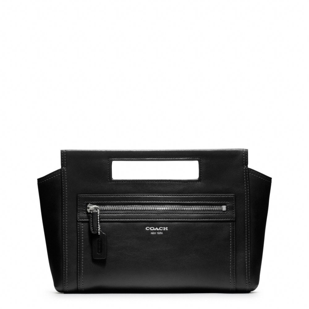 LEGACY LEATHER BASKET CLUTCH
