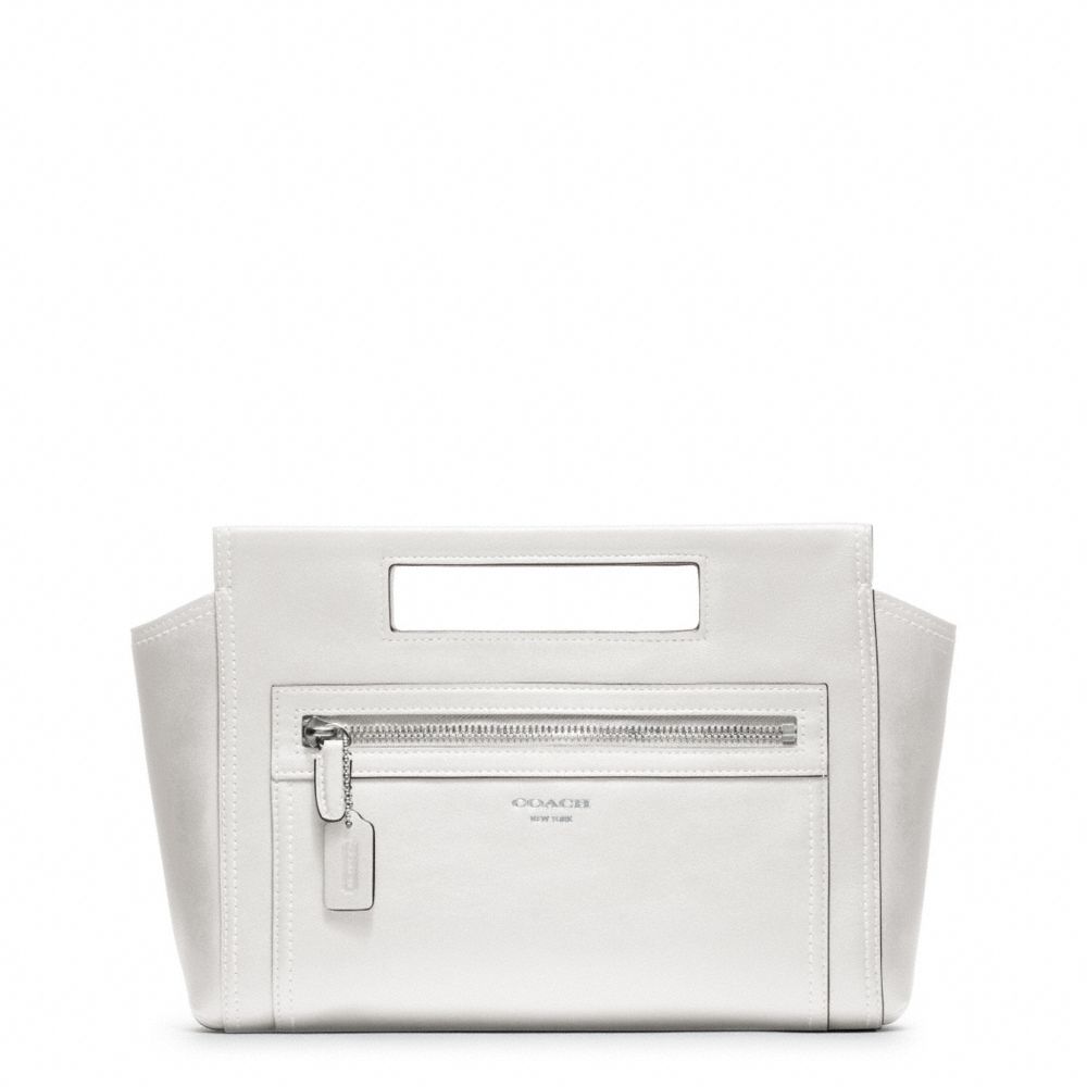 LEGACY LEATHER BASKET CLUTCH