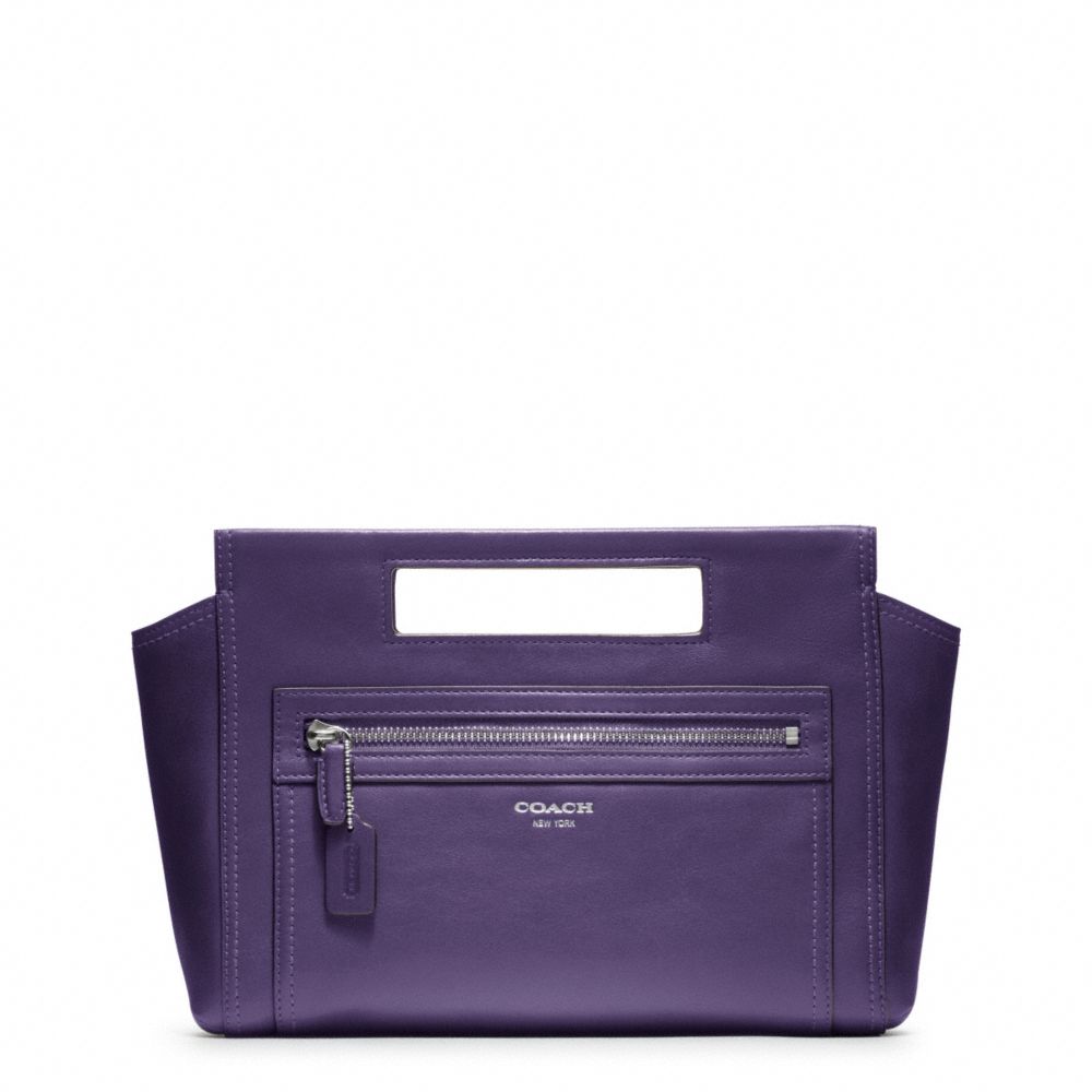 LEGACY LEATHER BASKET CLUTCH