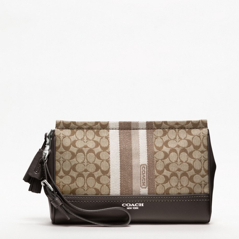 LEGACY SIGNATURE STRIPE LARGE WRISTLET