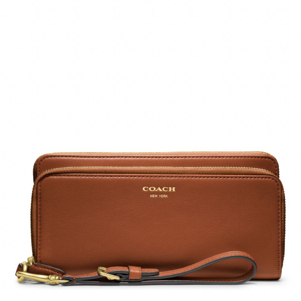 LEGACY LEATHER DOUBLE ACCORDION ZIP