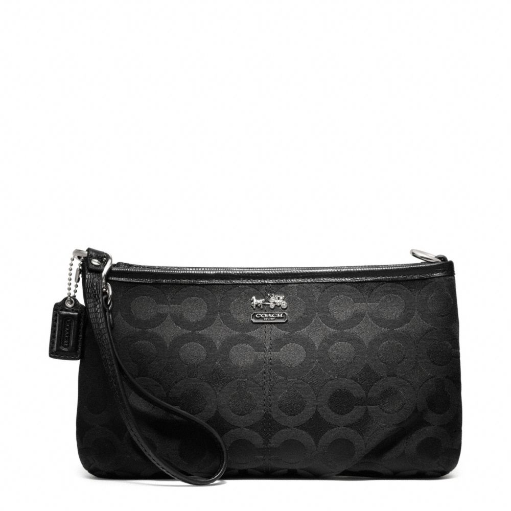 Madison Op Art Sateen Large Wristlet