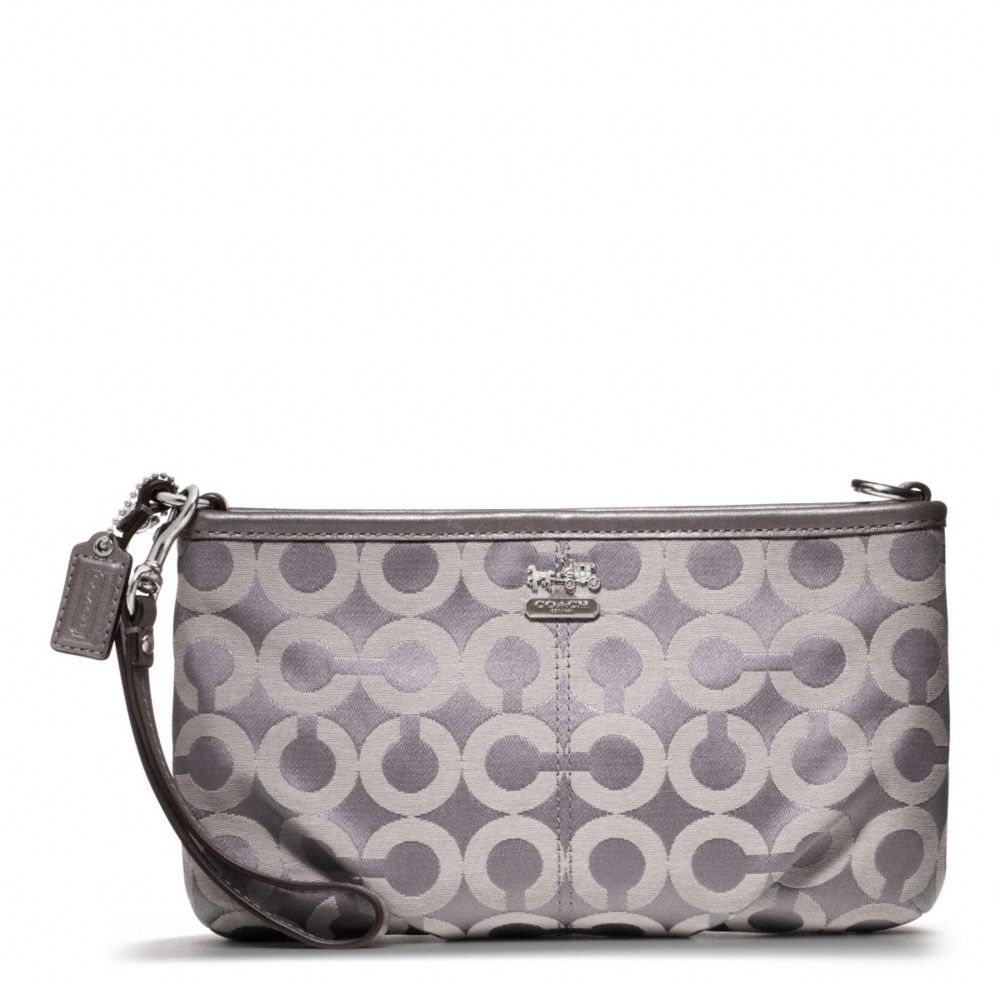 Madison Op Art Sateen Large Wristlet