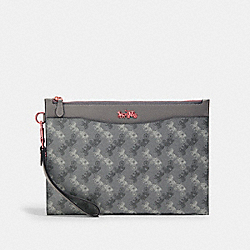 COACH Hitch Pouch With Horse And Carriage Print - GREY - 4903