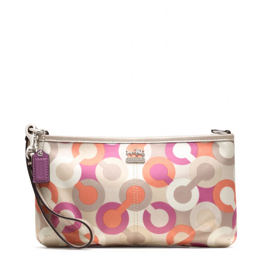 Madison Diagonal Op Art Large Wristlet