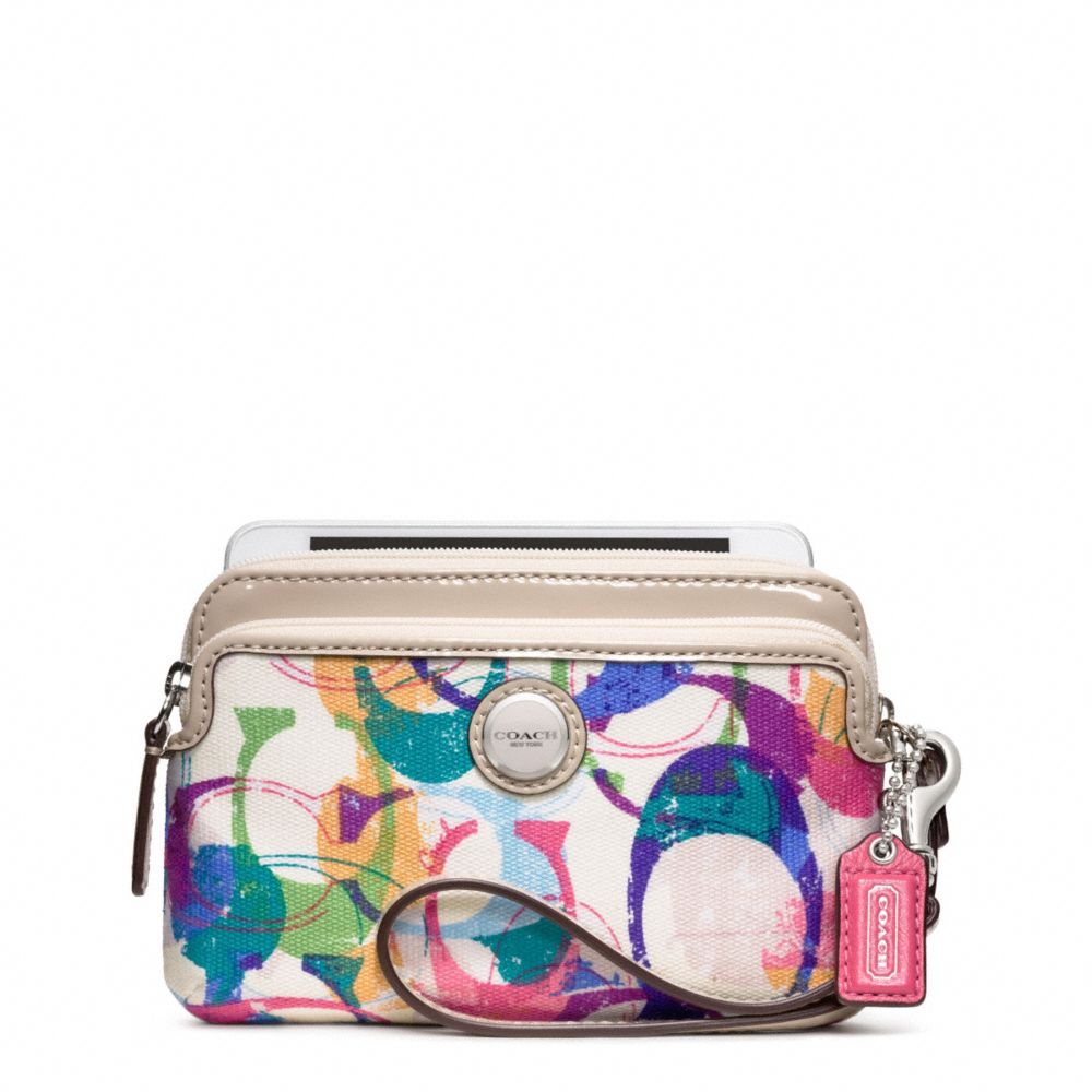 POPPY STAMPED C DOUBLE ZIP WRISTLET