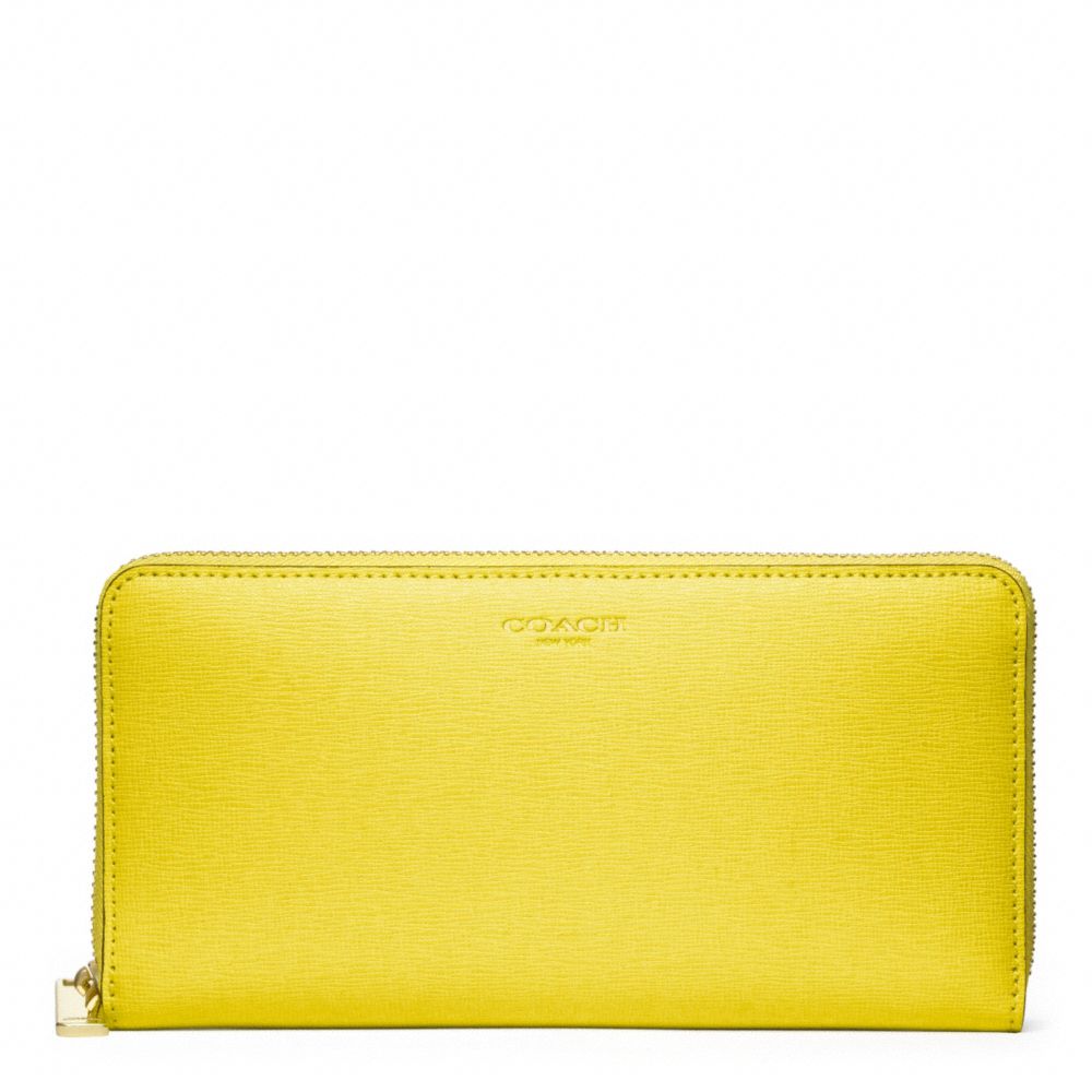 SAFFIANO LEATHER ACCORDION ZIP