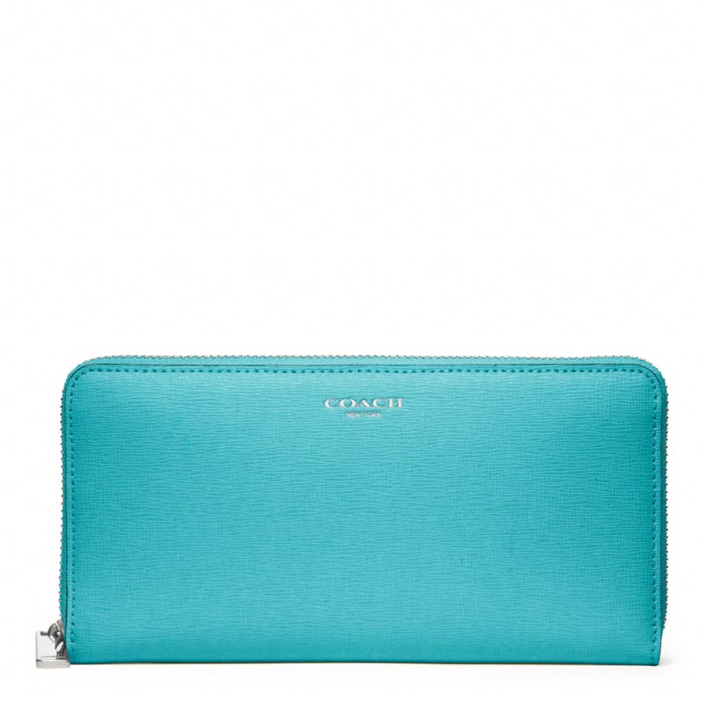 SAFFIANO LEATHER ACCORDION ZIP