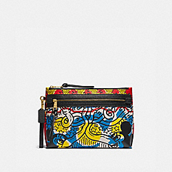 COACH DISNEY MICKEY MOUSE X KEITH HARING ACADEMY POUCH - ONE COLOR - 5217