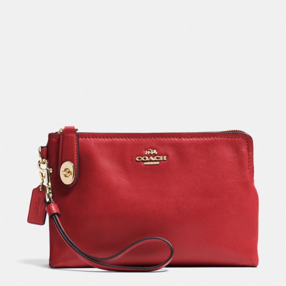 COACH Official Site Official pageLARGE POUCH WRISTLET IN LEATHER