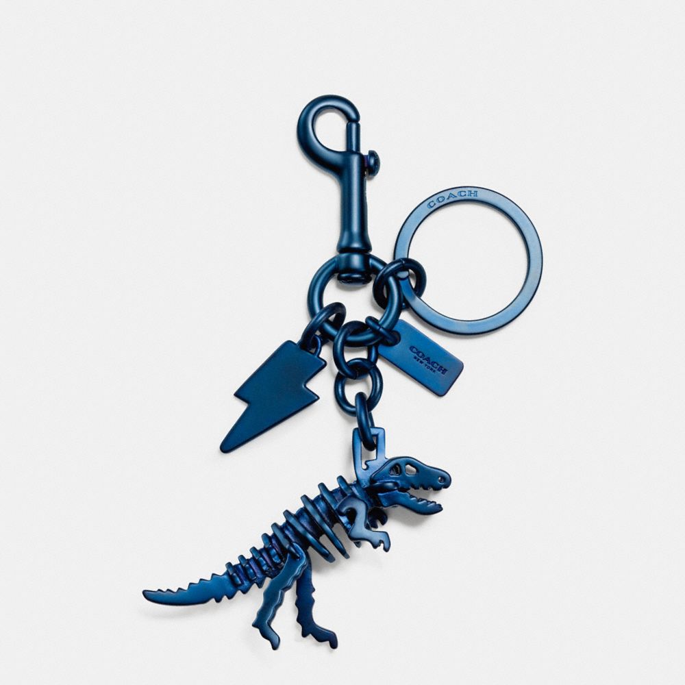 COACH Mens Keychains Dinosaur And Lightning Bolt Key Ring