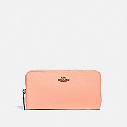 COACH Accordion Zip Wallet - PEWTER/FADED BLUSH - 57713