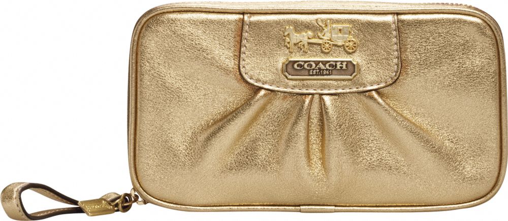 Coach Official Site - LEATHER JEWELRY POUCH :  leather handbags totes official