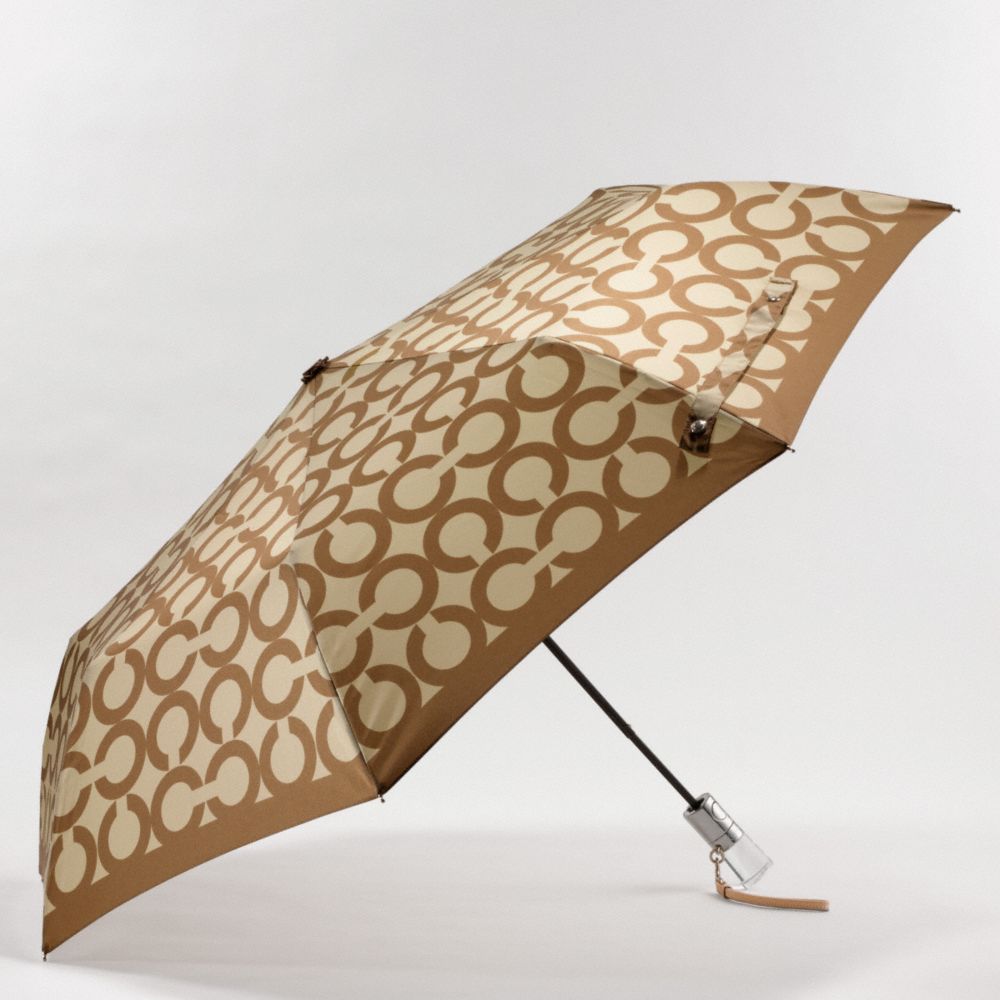 COACH OP ART PRINT FOLDING UMBRELLA $88.00