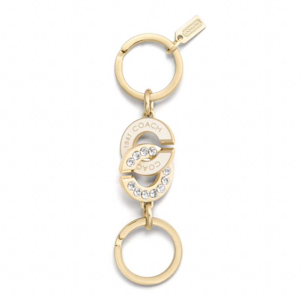 Interlocking C Valet Key Ring