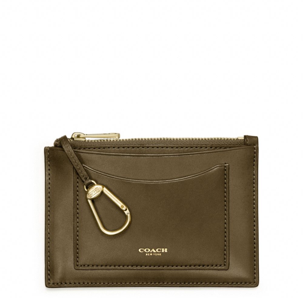 CROSBY DRESS LEATHER ZIP KEYCASE