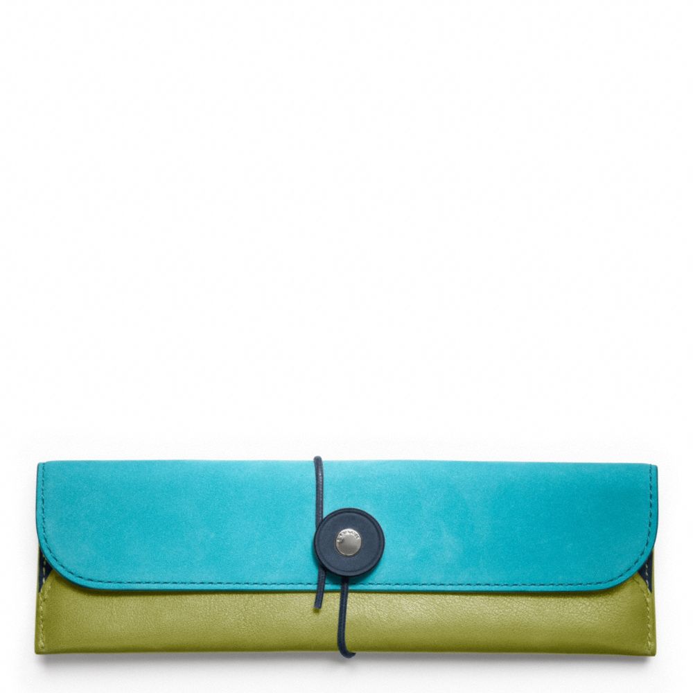 BLEECKER LEATHER NUBUCK PENCIL CASE
