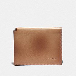 COACH Trifold Card Wallet - LIGHT SADDLE - 66850