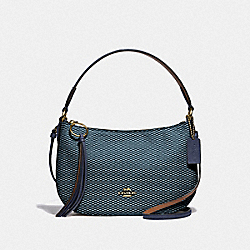 COACH Sutton Crossbody With Legacy Print - GOLD/MIDNIGHT NAVY - 67367