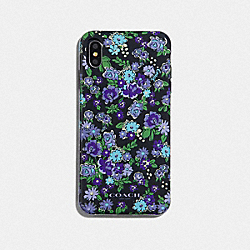 COACH Iphone Xs Max Case With Posey Cluster Print - BLACK - 68463