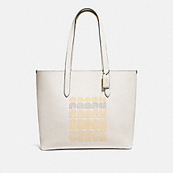 COACH HIGHLINE TOTE WITH COACH PRINT - GD/CHALK - 69115