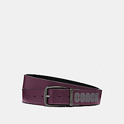 COACH Harness Buckle Belt With Coach Print, 40 Mm - BLACK - 69223