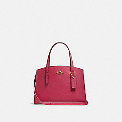 COACH CHARLIE CARRYALL 28 IN COLORBLOCK - GD/BRIGHT CHERRY MULTI - 69446