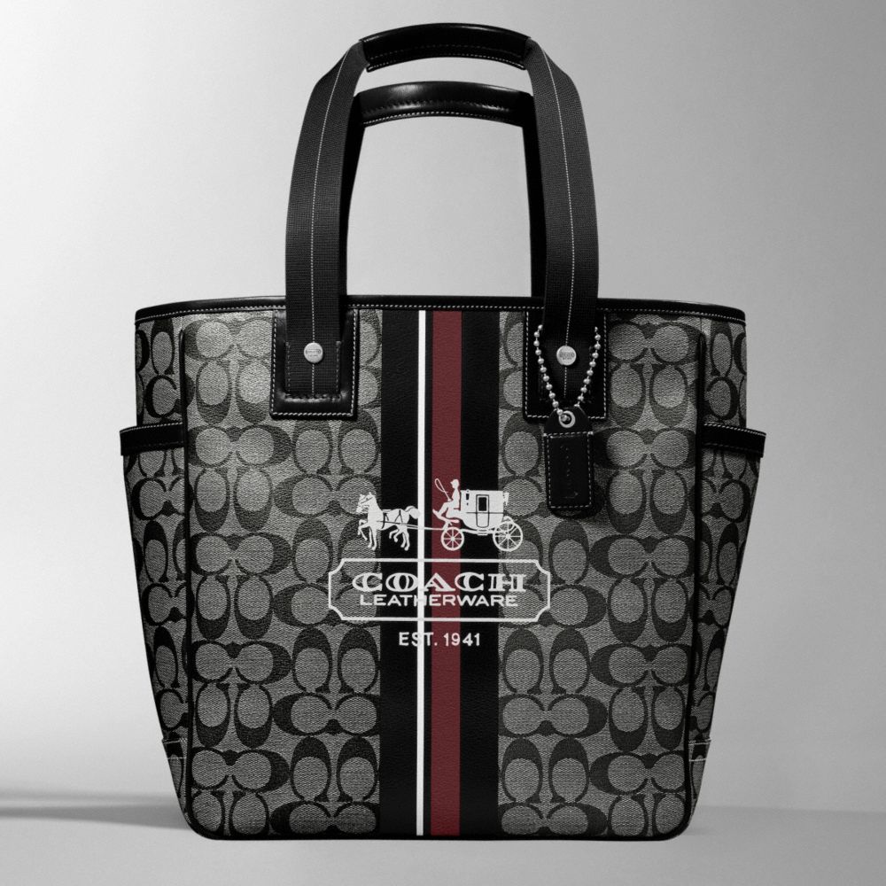 Coach Heritage Stripe N/s Tote $298.00