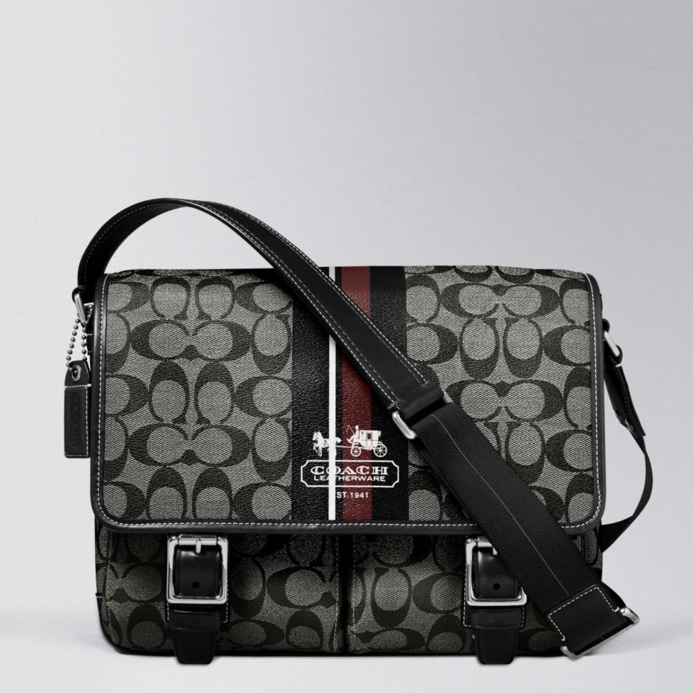 Coach Heritage Stripe E/w Crossbody Flap $258.00