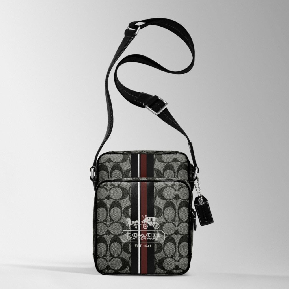 Coach Heritage Stripe Intl Shoulder Bag $198.00
