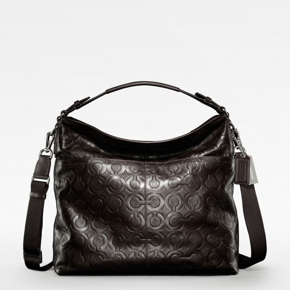 COACH OP ART LEATHER CROSSBODY SATCHEL $398.00