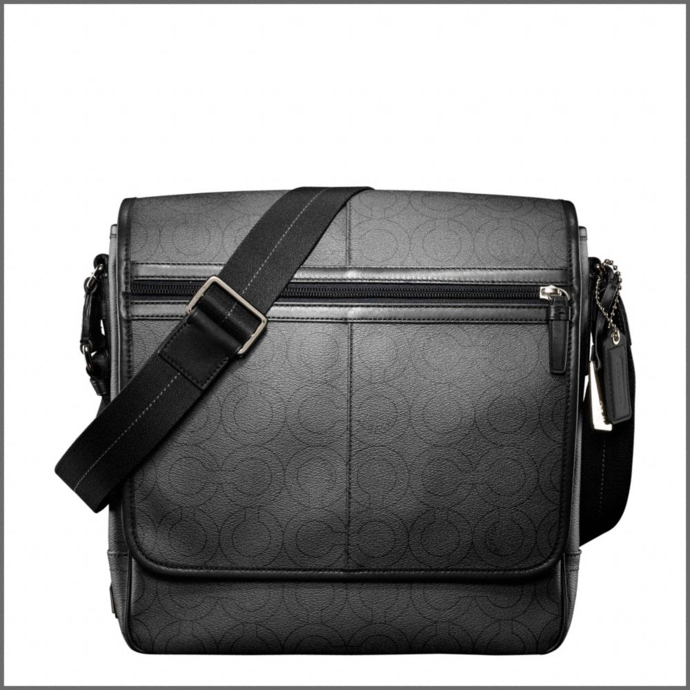 COACH OP ART COATED CANVAS MAP BAG $298.00
