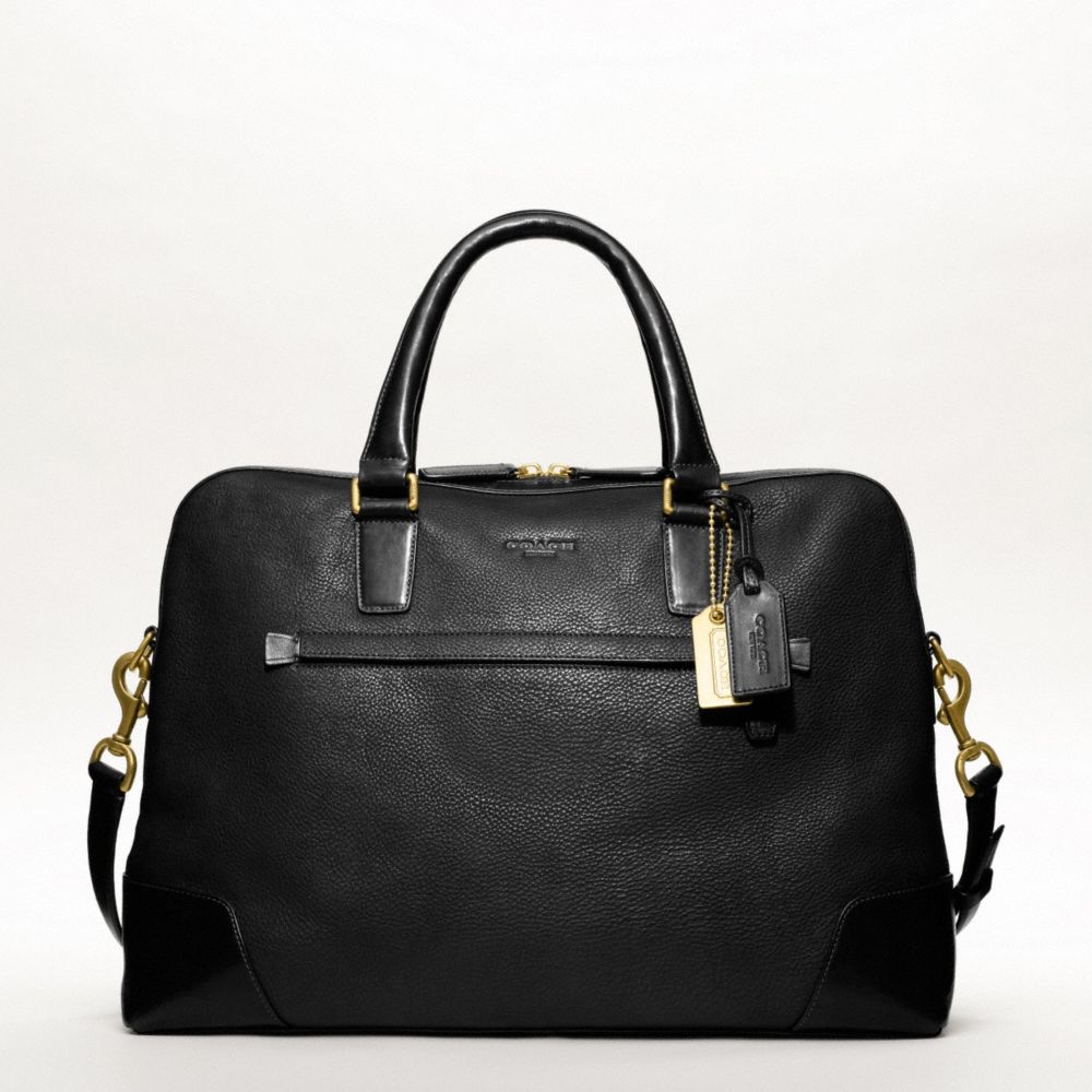 CROSBY LEATHER ZIP TOP BRIEF