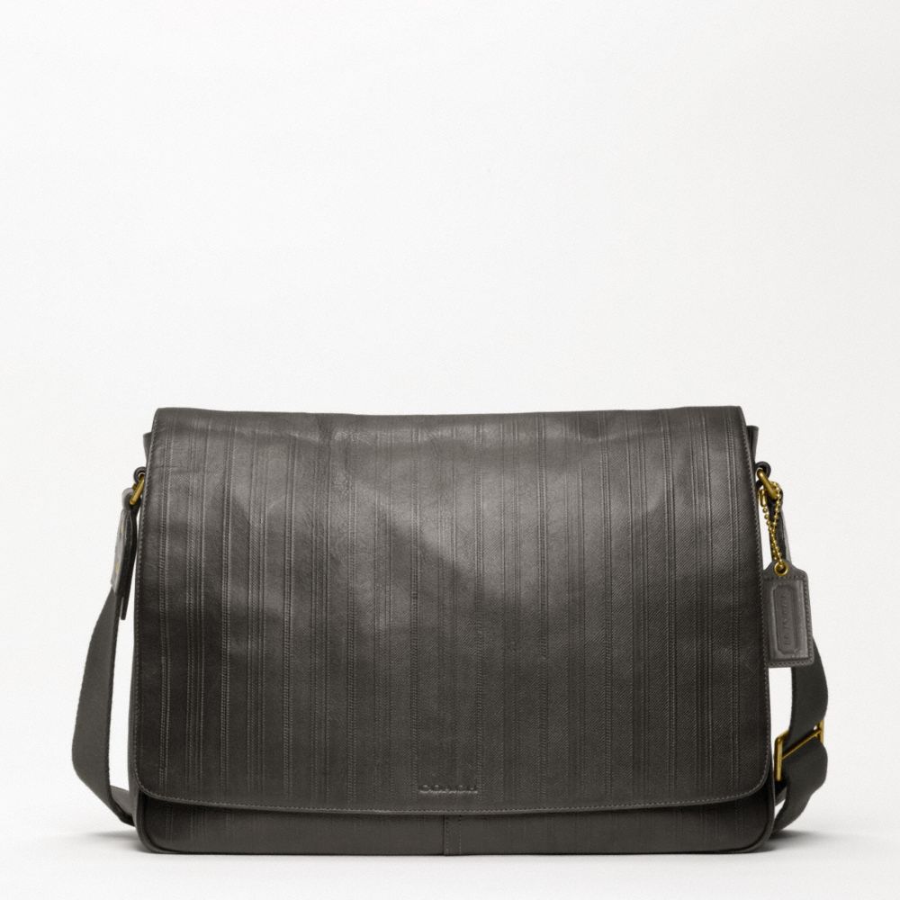 BLEECKER LEGACY EMBOSSED COURIER BAG