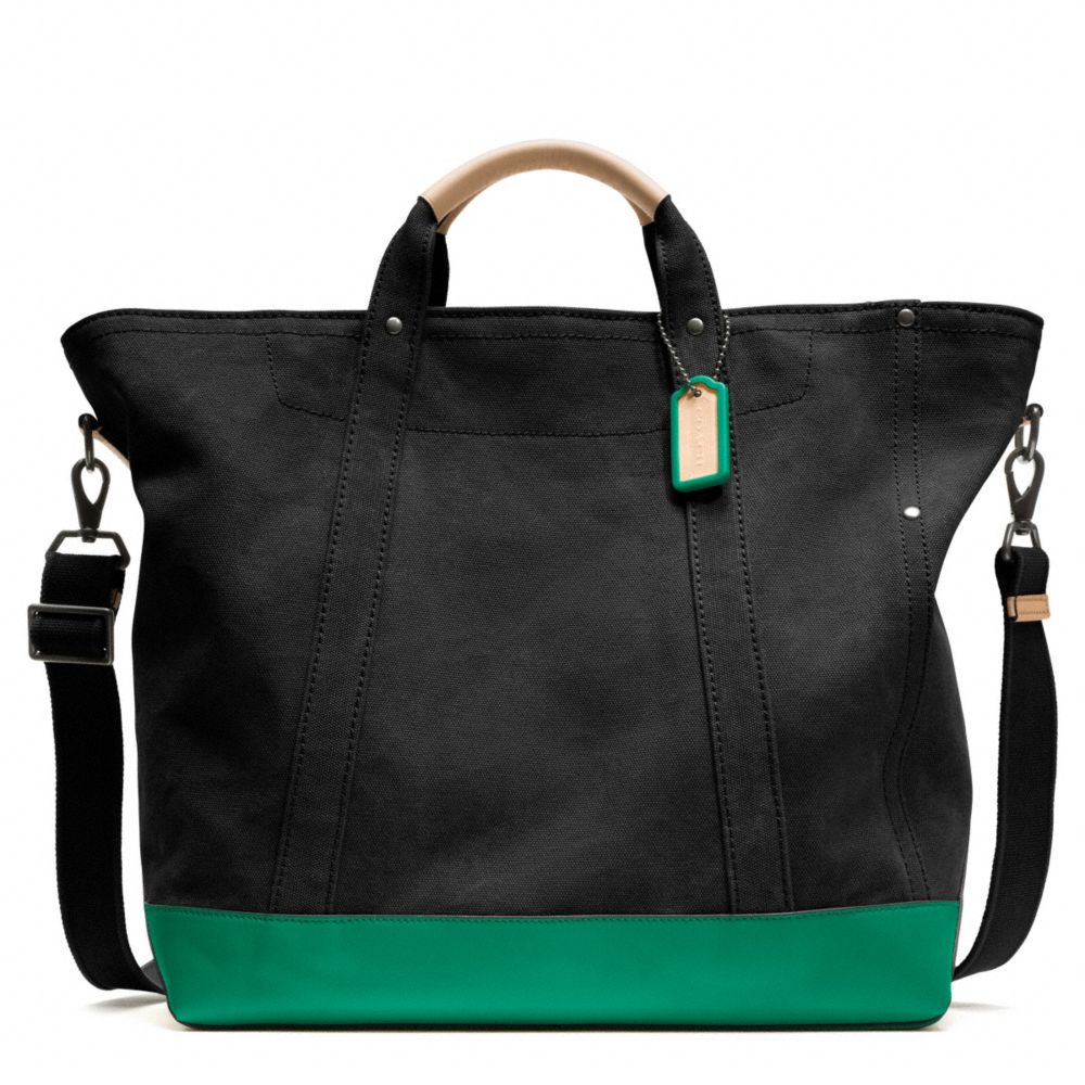 WASHED CANVAS BEACH TOTE