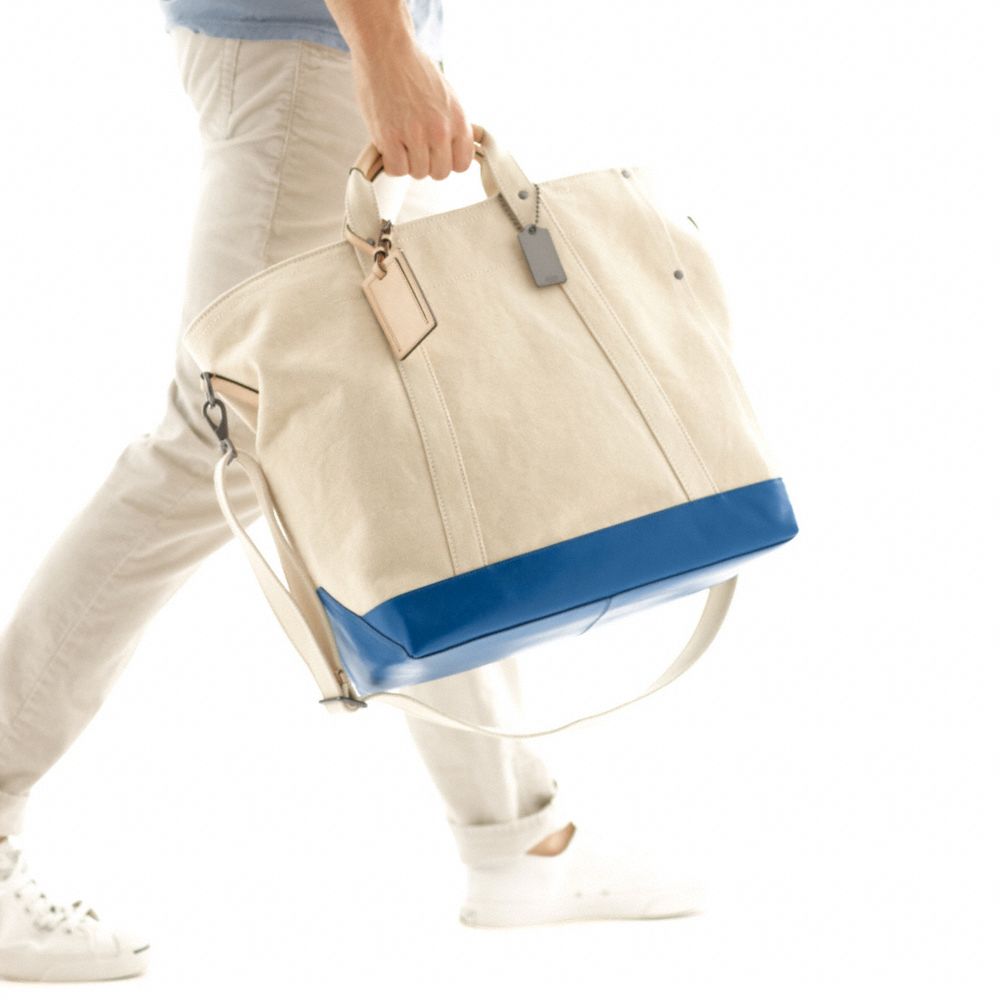 WASHED CANVAS BEACH TOTE