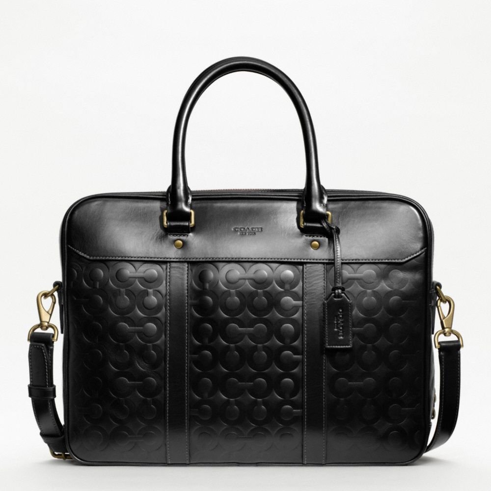 CROSBY LEATHER LOGO COMMUTER