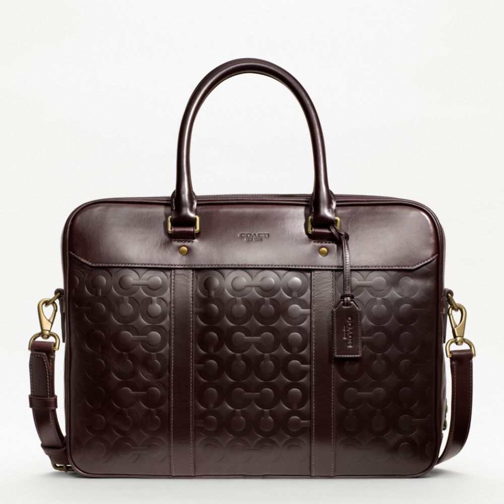 CROSBY LEATHER LOGO COMMUTER