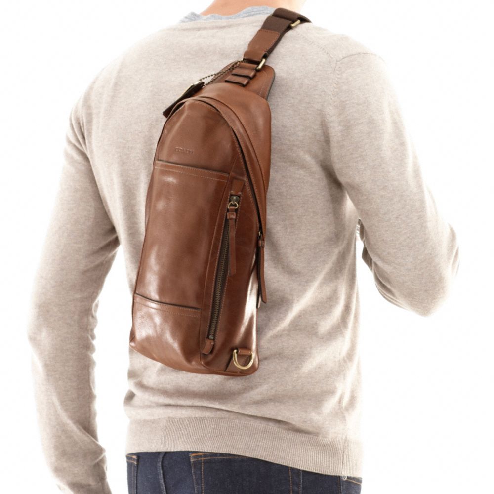 Bleecker Leather Convertible Sling Pack