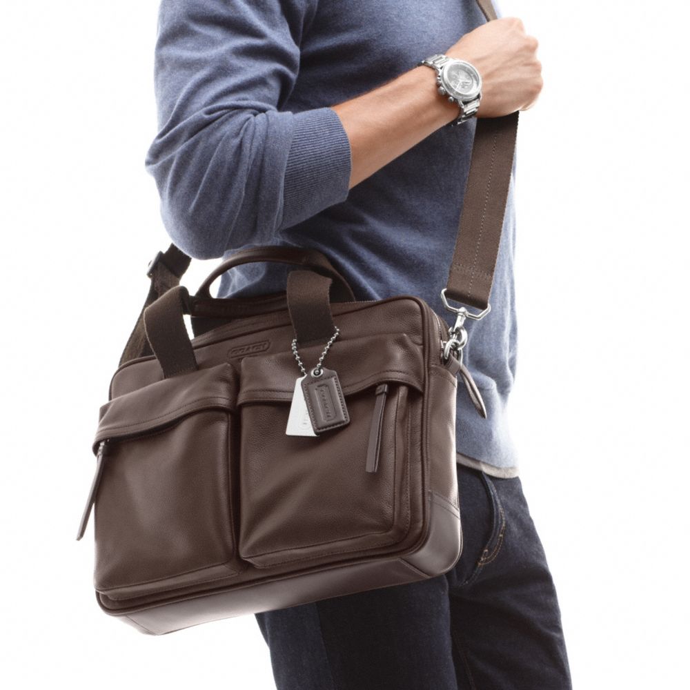 THOMPSON LEATHER  SLIM COMMUTER