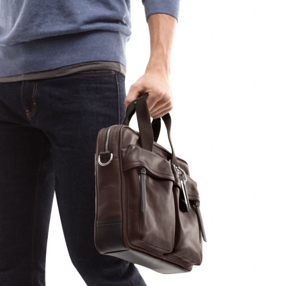 THOMPSON LEATHER  SLIM COMMUTER
