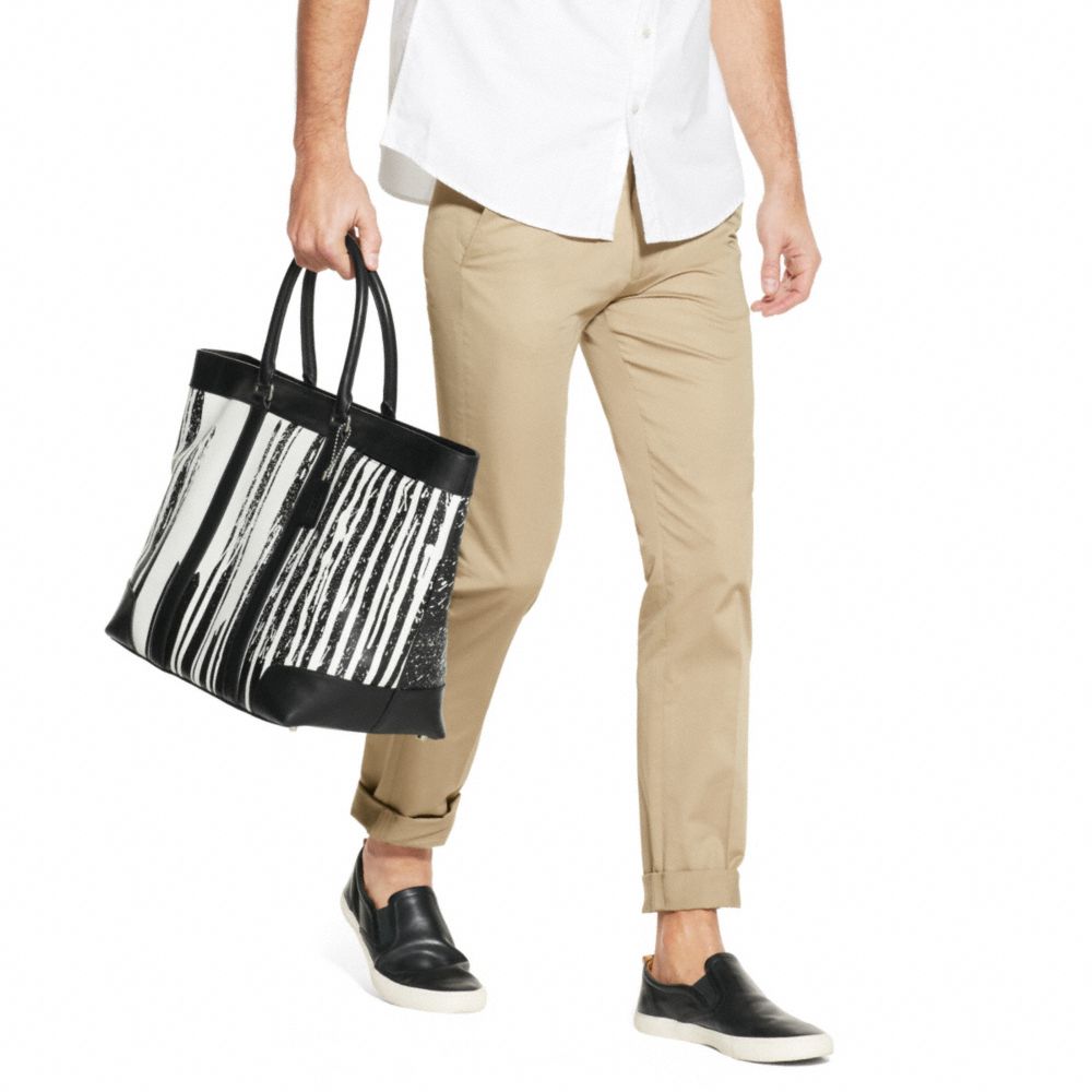 KRINK LEATHER WEEKEND TOTE