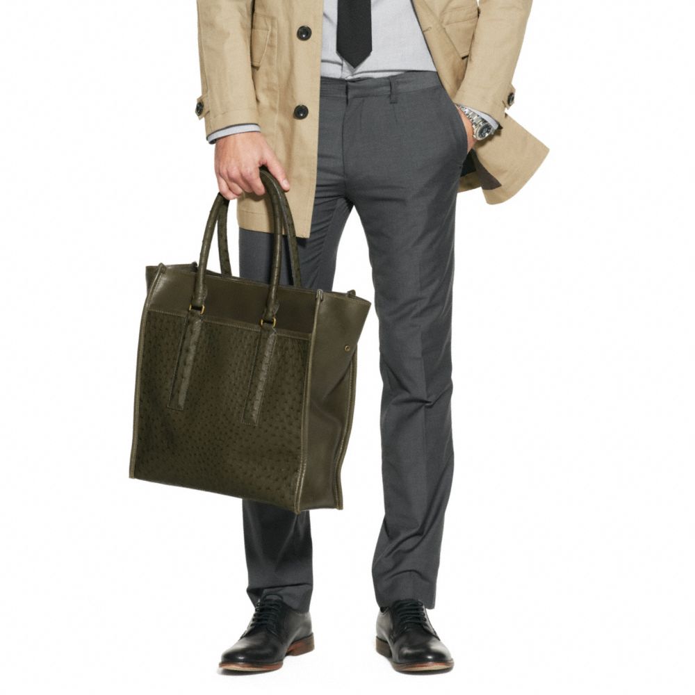 LEGACY OSTRICH TOTE