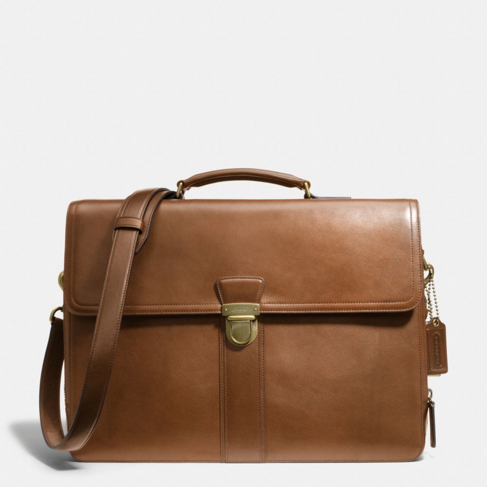 BLEECKER LEATHER FLAP BRIEF