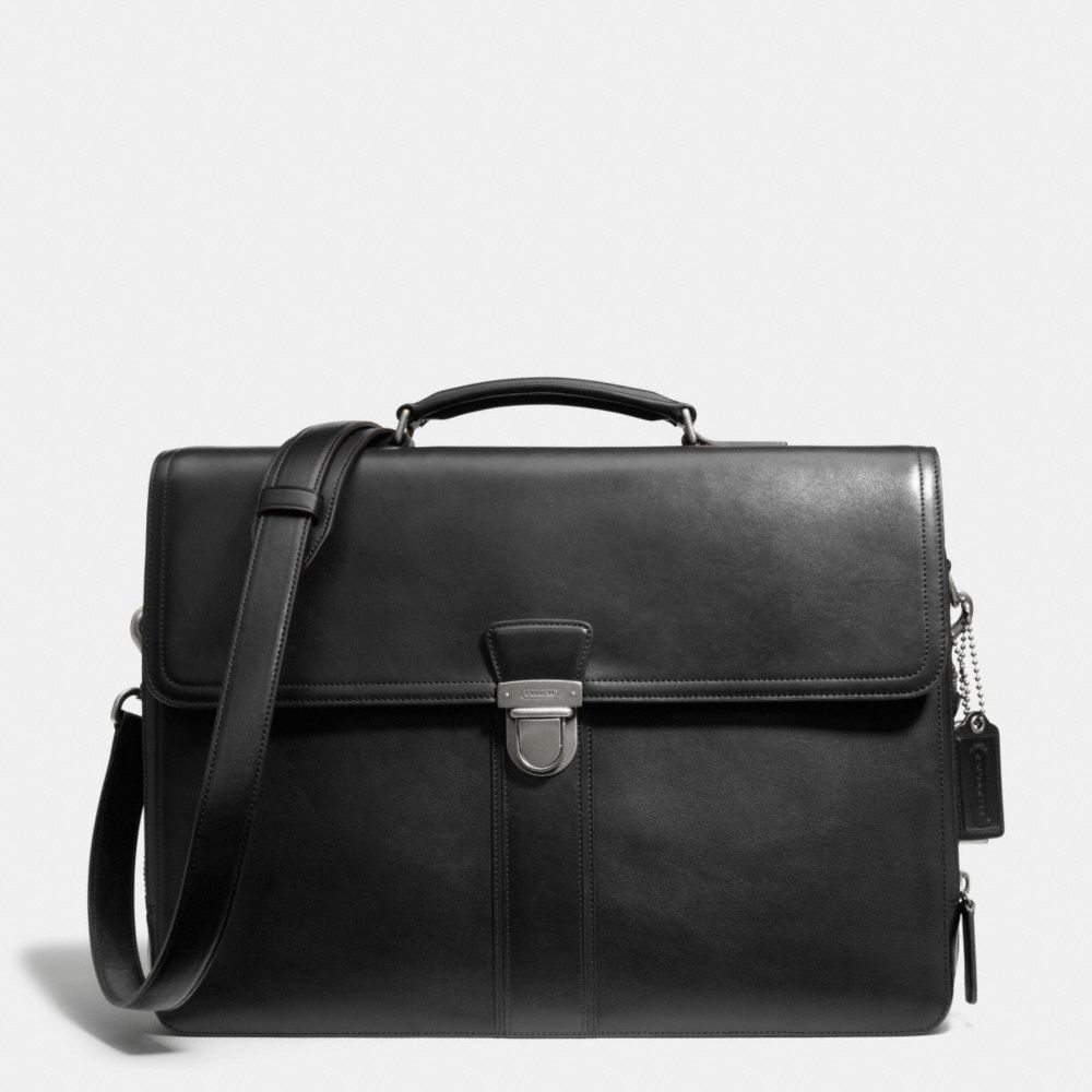 BLEECKER LEATHER FLAP BRIEF