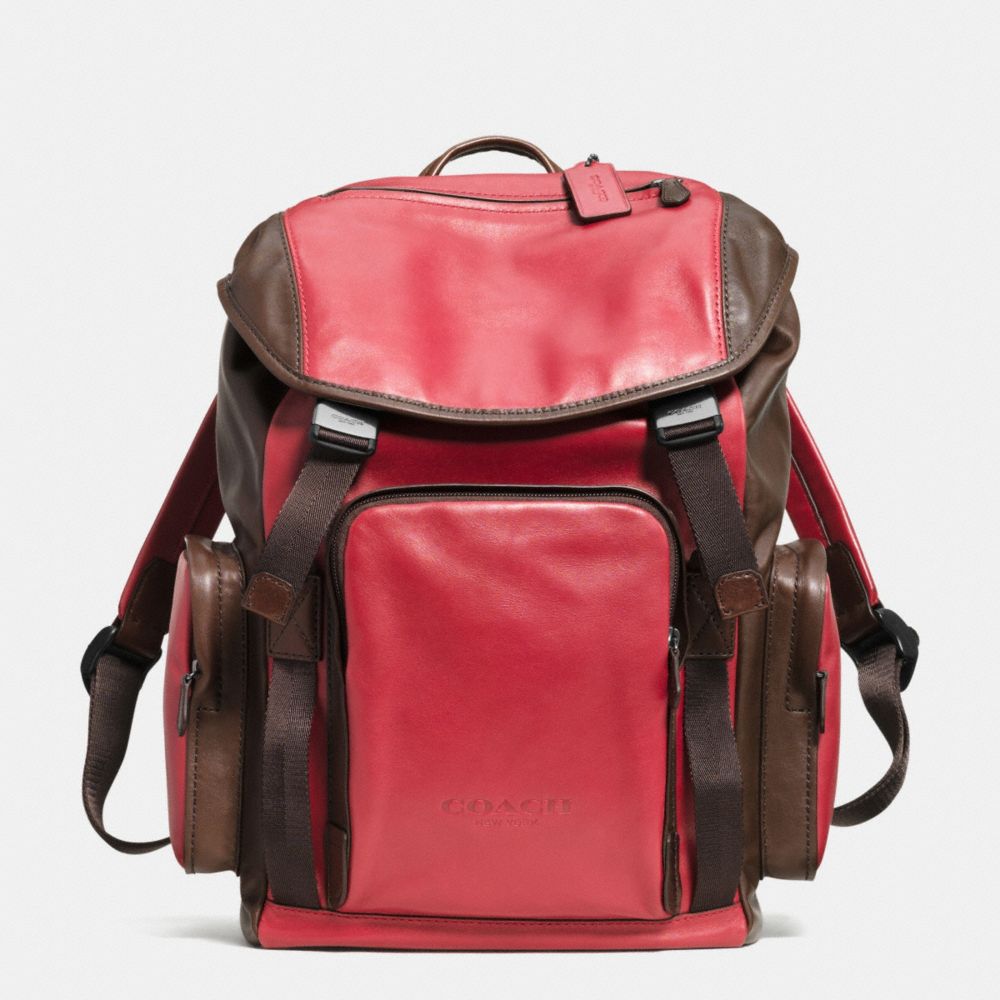 coach backpacks red