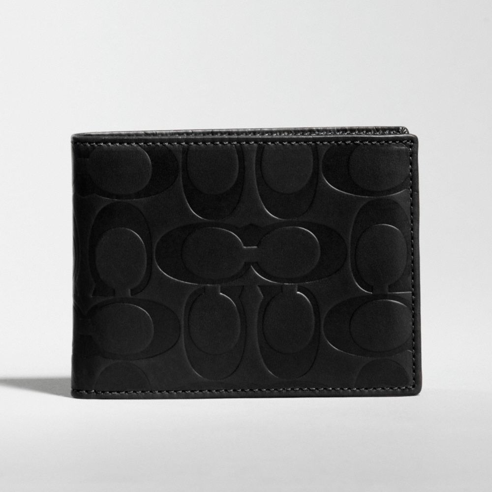 Signature Embossed Passcase Id Wallet $168.00